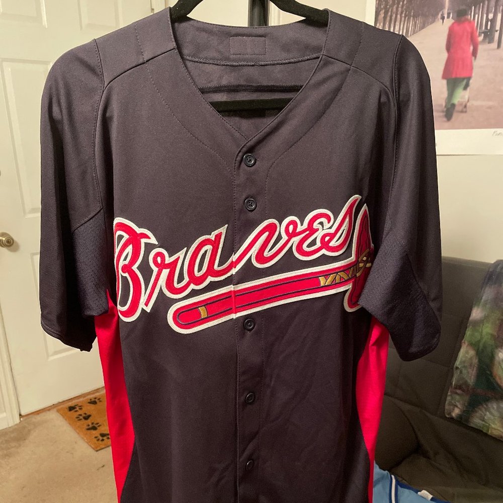 Authentic Majestic Atlanta Braves Jersey L (42)